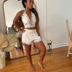 white 2 piece set size S